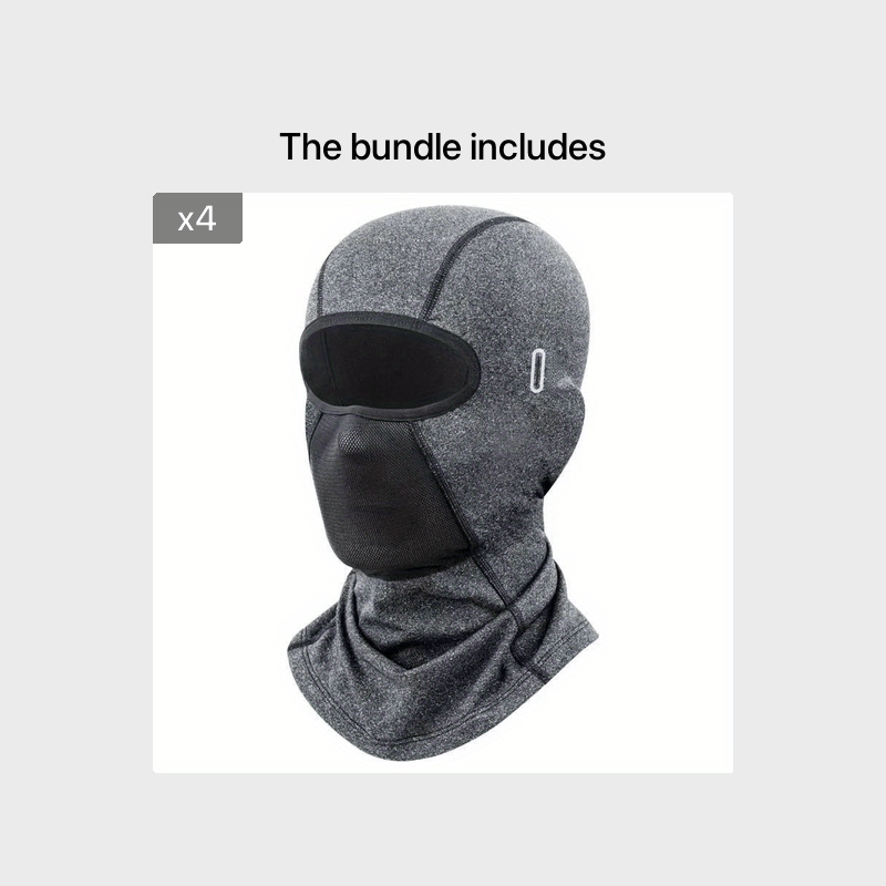 Breathable & Warm Motorcycle Riding Neck Gaiter - Adjustable Ear Loops, Full Face Coverage for Winter, Skiing, And Street Bikes, Skiing Accessory, Sleek Design, Flexible Fit