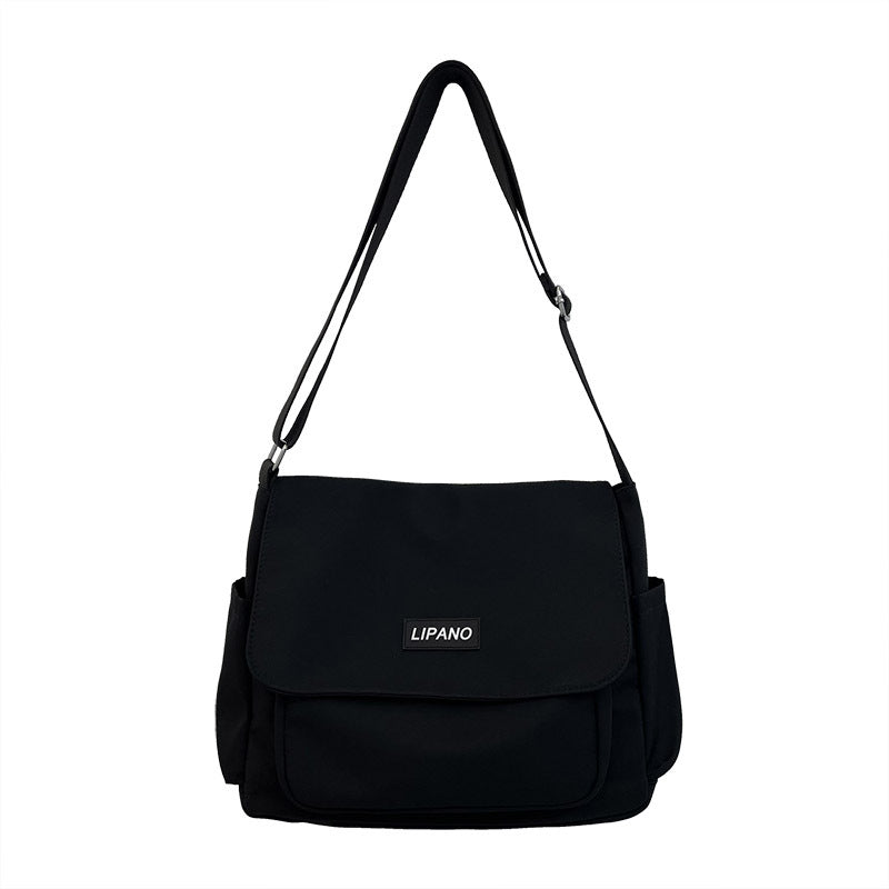 1pc Large Capacity Mens Nylon Messenger Bag - Durable & Spacious Shoulder Bag for Students & Professionals - Comfortable Strap, Ideal School or Work Bag