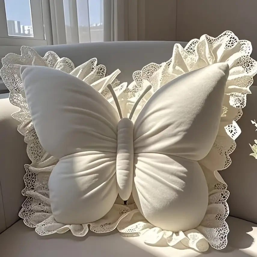 Butterfly-shaped Pillow, Cute Cushion for Bedroom Sofa Decoration, Fun Home Accessories, Cozy Home Decor, Playful Cushion, Soft Texture, Handmade Pillow, Unique Home Textile, Fashionable Pillow