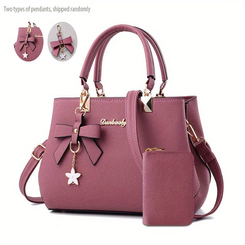 Fashionable Women'S Handbag | Trendy Crossbody Design with Coin Purse, Elegant Style, Adjustable Strap, Zipper Closure, Solid Color