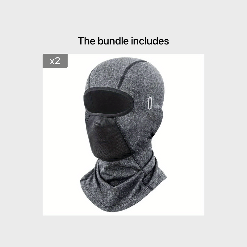 Breathable & Warm Motorcycle Riding Neck Gaiter - Adjustable Ear Loops, Full Face Coverage for Winter, Skiing, And Street Bikes, Skiing Accessory, Sleek Design, Flexible Fit