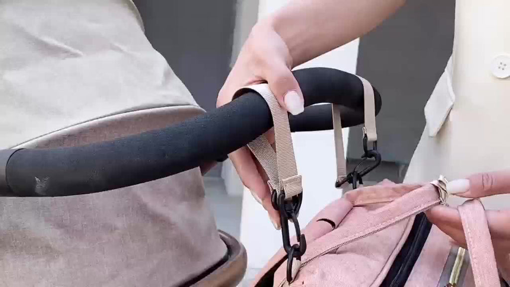 [Lamroro Diaper Bag Backpack] Lamroro Multifunctional Diaper Bag Backpack | Large Capacity, Soft Shell, Travel Backpack with Changing Station, Sunshade, Breathable Mosquito Net, Zipper Closure, Mixed Color, Polyester Fiber, U
