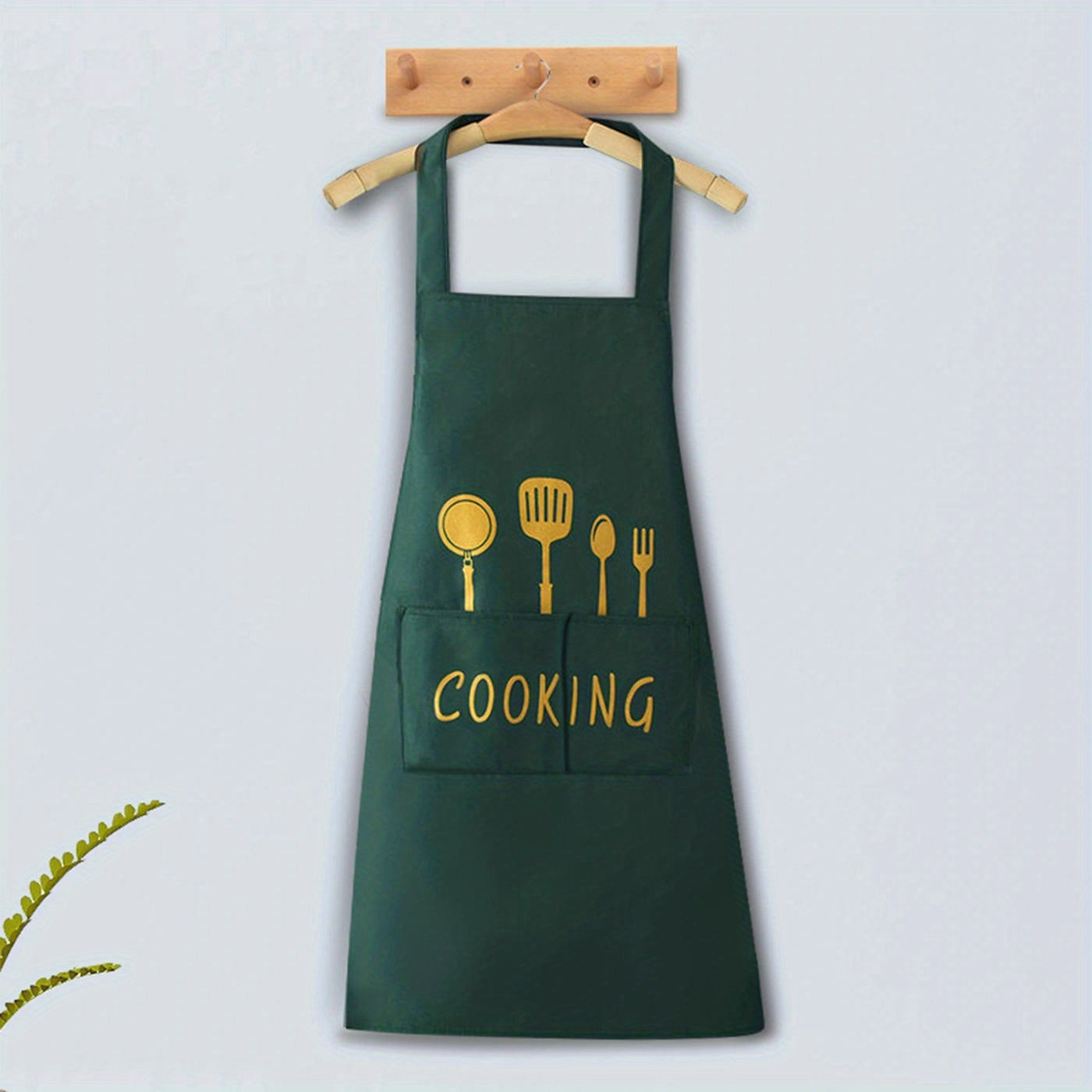 Single Apron, Featuring Pockets, Suitable for Coffee Shops, Dining Establishments, And Versatile Use, Measuring 28.3 Inches by 25.5 Inches.