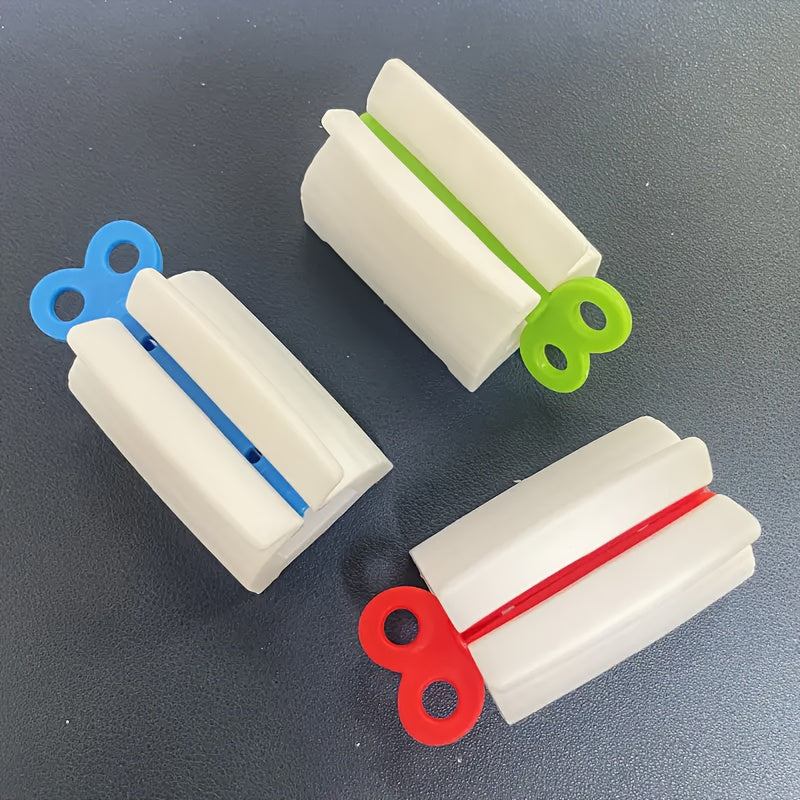 3pcs Effortless Toothpaste Squeezer Dispenser Set - Revolutionary Rolling Squeeze Technology for Complete Oral Care and Space-Saving Bathroom Organization