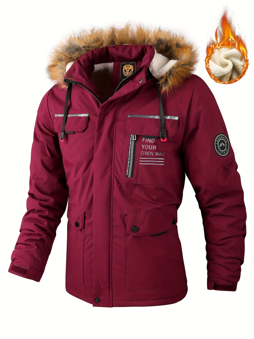 2022 Autumn And Winter New Men'S Fashionable Windbreaker Jacket Casual Outdoor Sports Zipper Jacket