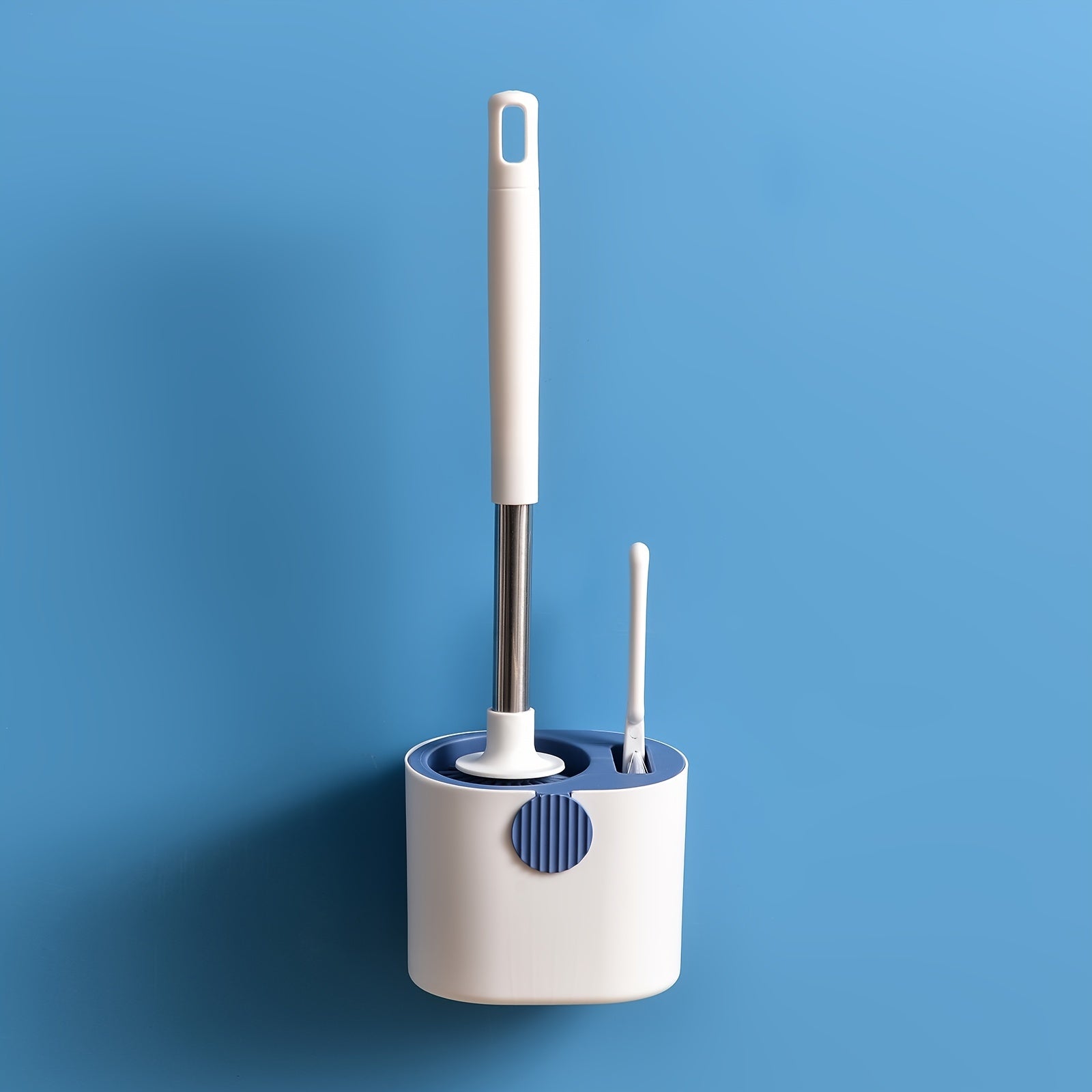 1set Silicone Wall-Mounted Toilet Brush - Non-Dead Angle Cleaning for Bathroom and Toilet - Includes Cleaning Artifact Set