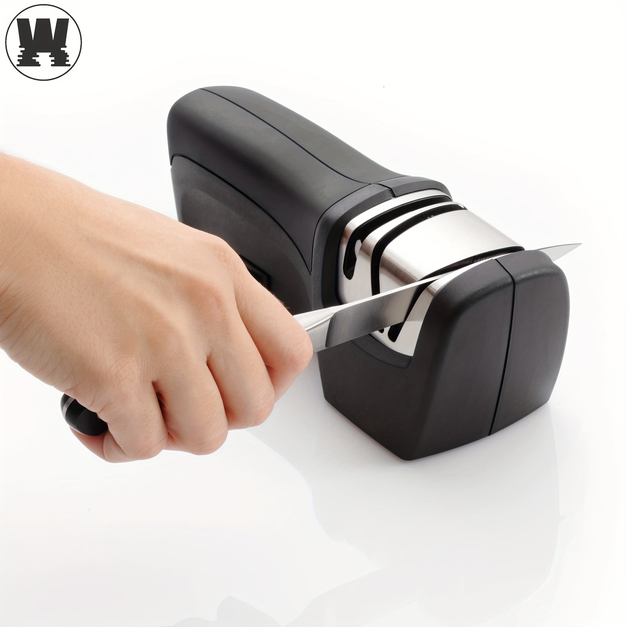 WANVOAPLS Professional Electric Knife Sharpener 20-Degree, 2-Stage Kinfe Sharpening and Polishing for Kitchen, kitchen accessories