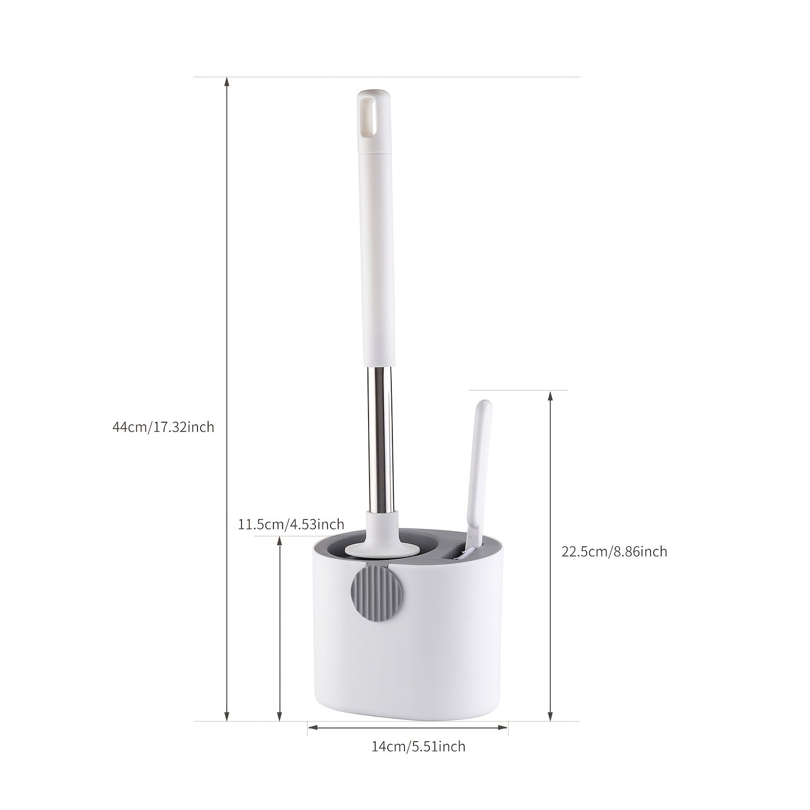 1set Silicone Wall-Mounted Toilet Brush - Non-Dead Angle Cleaning for Bathroom and Toilet - Includes Cleaning Artifact Set
