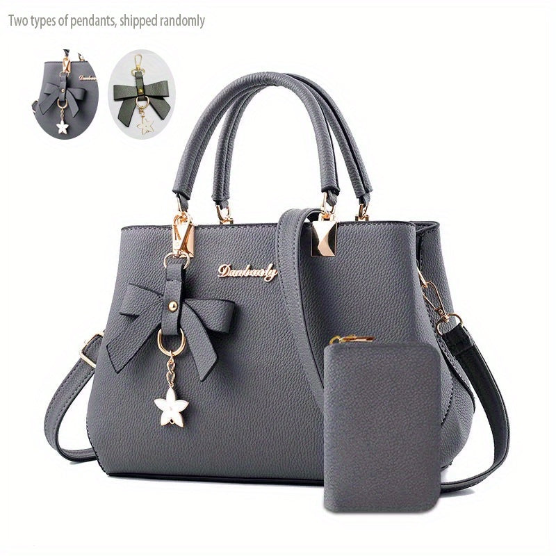 Fashionable Women'S Handbag | Trendy Crossbody Design with Coin Purse, Elegant Style, Adjustable Strap, Zipper Closure, Solid Color