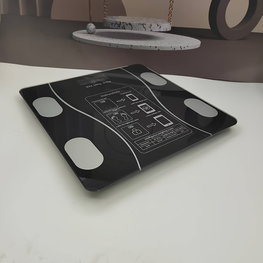 Intelligent Electronic Scales | UAEUUI Body Fat Scale, Bathroom Scale, Small Home Weighing Scale with LCD Digital Display, Wireless, Battery Powered