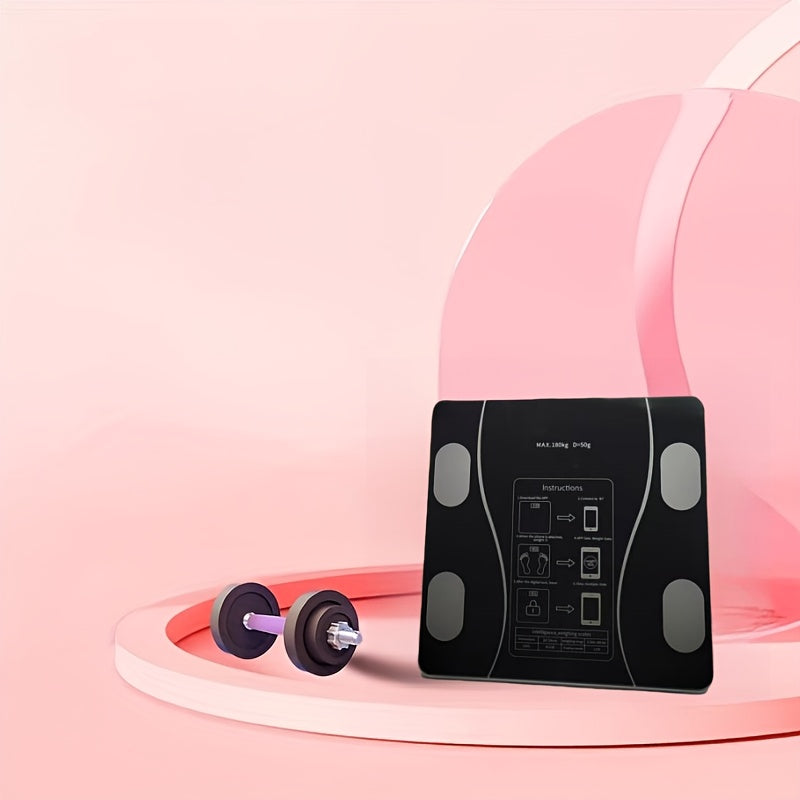 Intelligent Electronic Scales | UAEUUI Body Fat Scale, Bathroom Scale, Small Home Weighing Scale with LCD Digital Display, Wireless, Battery Powered