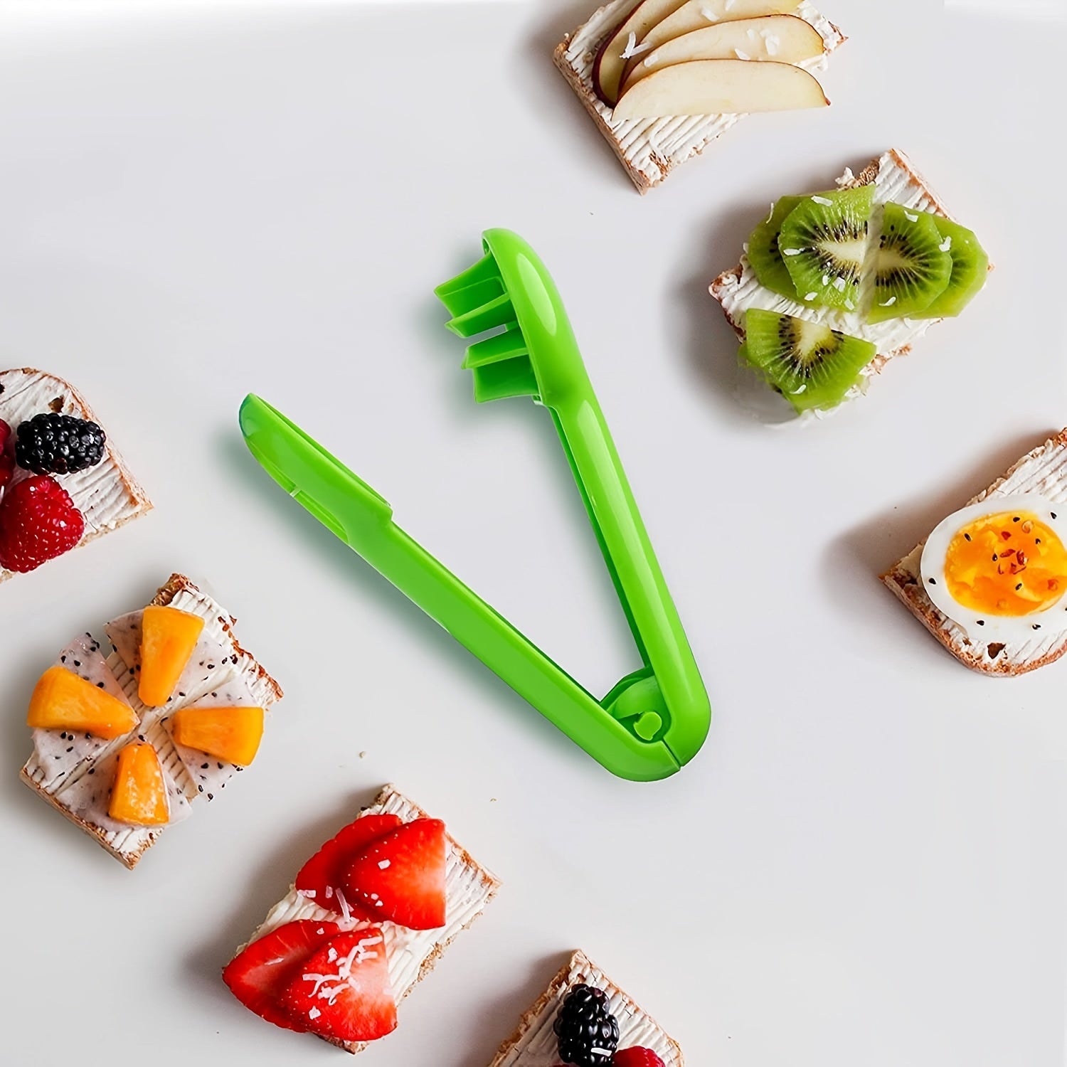 PANCERKA Portable Fruit Cutter - No Blade, Easy Grip Handle, Ergonomic Design for Safe Slicing, Dishwasher Safe, Ideal for Grapes, Cherries, Tomatoes, Strawberries, and Small Fruits, Fruit Slicing Tool | Ergonomic Handle | Du