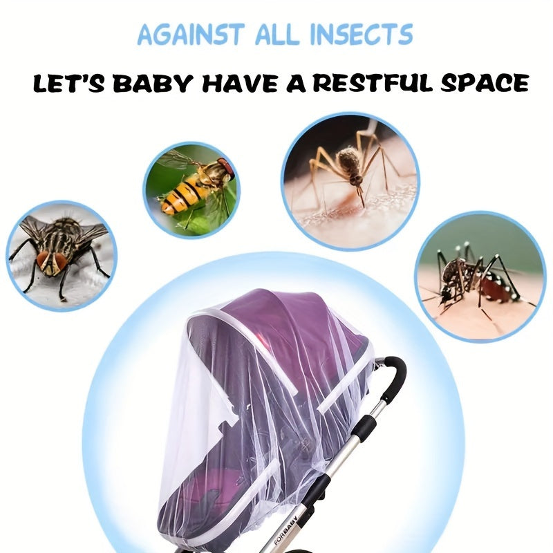 Portable Mosquito Net Suitable for Strollers, Bassinets & Cradles - Breathable Baby Bug Proof Net for Travel, Durable & Machine-Washable Mosquito Net for Stroller, Playard, Pack N Play, for stroller Mosquito Net (for stroller