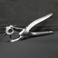 [Heavy Duty Rotary Puncher] Leather Hole Punch Tool for Belts, Watch Bands, Handbag Straps | Heavy Duty Rotary Puncher, Stainless Steel, Manual Operation, Multiple Diameters: 4.5/4/3.5/3/2.5/2mm