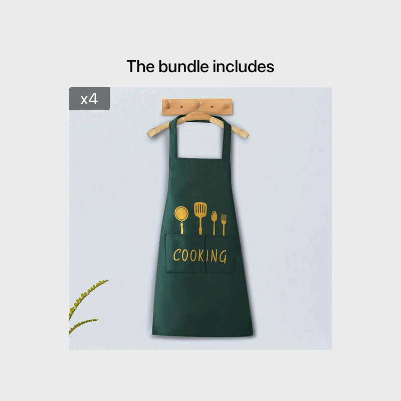 Single Apron, Featuring Pockets, Suitable for Coffee Shops, Dining Establishments, And Versatile Use, Measuring 28.3 Inches by 25.5 Inches.