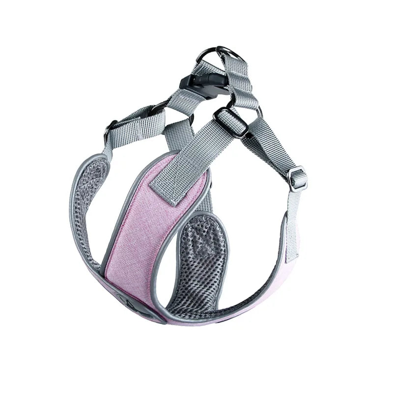 Reflective Dog Harness And Leash Set Pet Puppies Cat Vest Harness Dog Soft Breathable Mesh Chest Strap for Small Medium Dogs