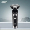 Men's Electric Shaver Intelligent Digital Display Waterproof Full Body Wash High Power Rechargeable Beard Trimmer