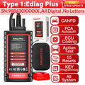 Thinkdiag 2 Ediag plus obd2 diagnostic tools add CAN FD protocol ECU coding Active test 15 Reset Service All system OBD2 scanner