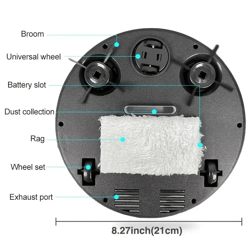 2026 New 3-in-1 Smart Sweep Robot 4000pa Suction Power Fully Automatic Home Cleaning Machine USB Charge Smart Vacuum Cleaner