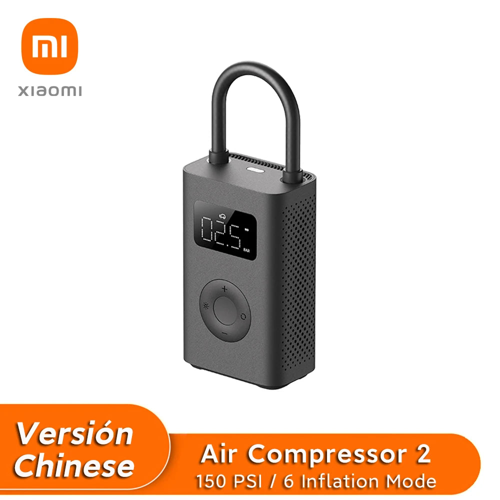 Xiaomi Mijia Portable Air Compressor 2/2D Digital Tire Inflator Electric Air Pump With LED Lamp for Car Motorcycles Bicycles
