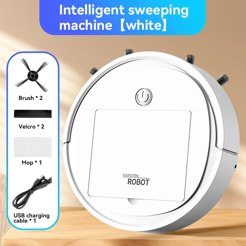 2026 New 3-in-1 Smart Sweep Robot 4000pa Suction Power Fully Automatic Home Cleaning Machine USB Charge Smart Vacuum Cleaner