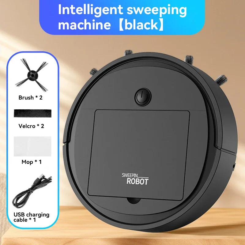 2026 New 3-in-1 Smart Sweep Robot 4000pa Suction Power Fully Automatic Home Cleaning Machine USB Charge Smart Vacuum Cleaner