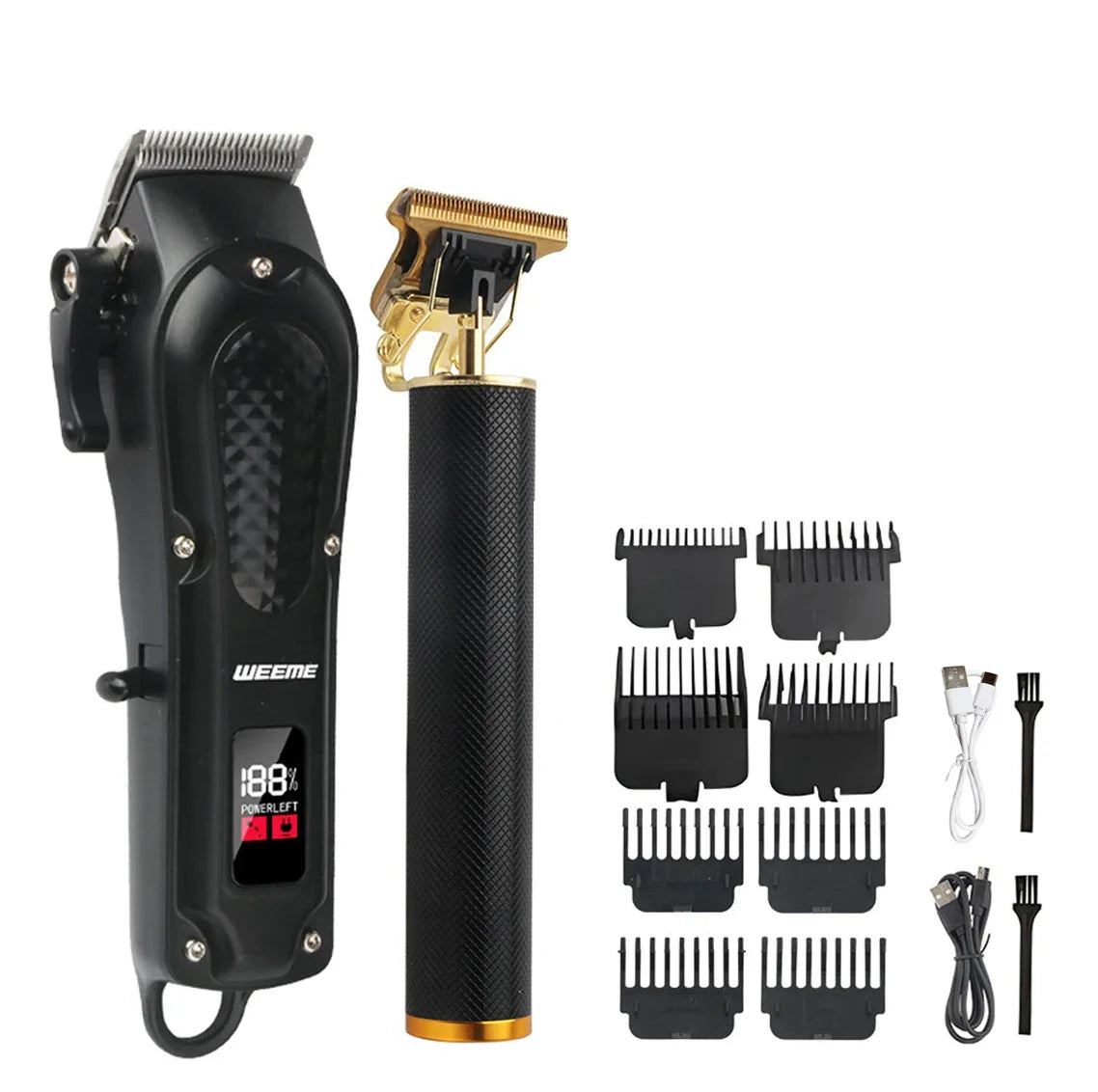 Vintage Hair Clipper Cordless Electric Hair Cutting Machine Portable Shaver Barber USB Fast Charging Hair Trimmer For Hairdresse