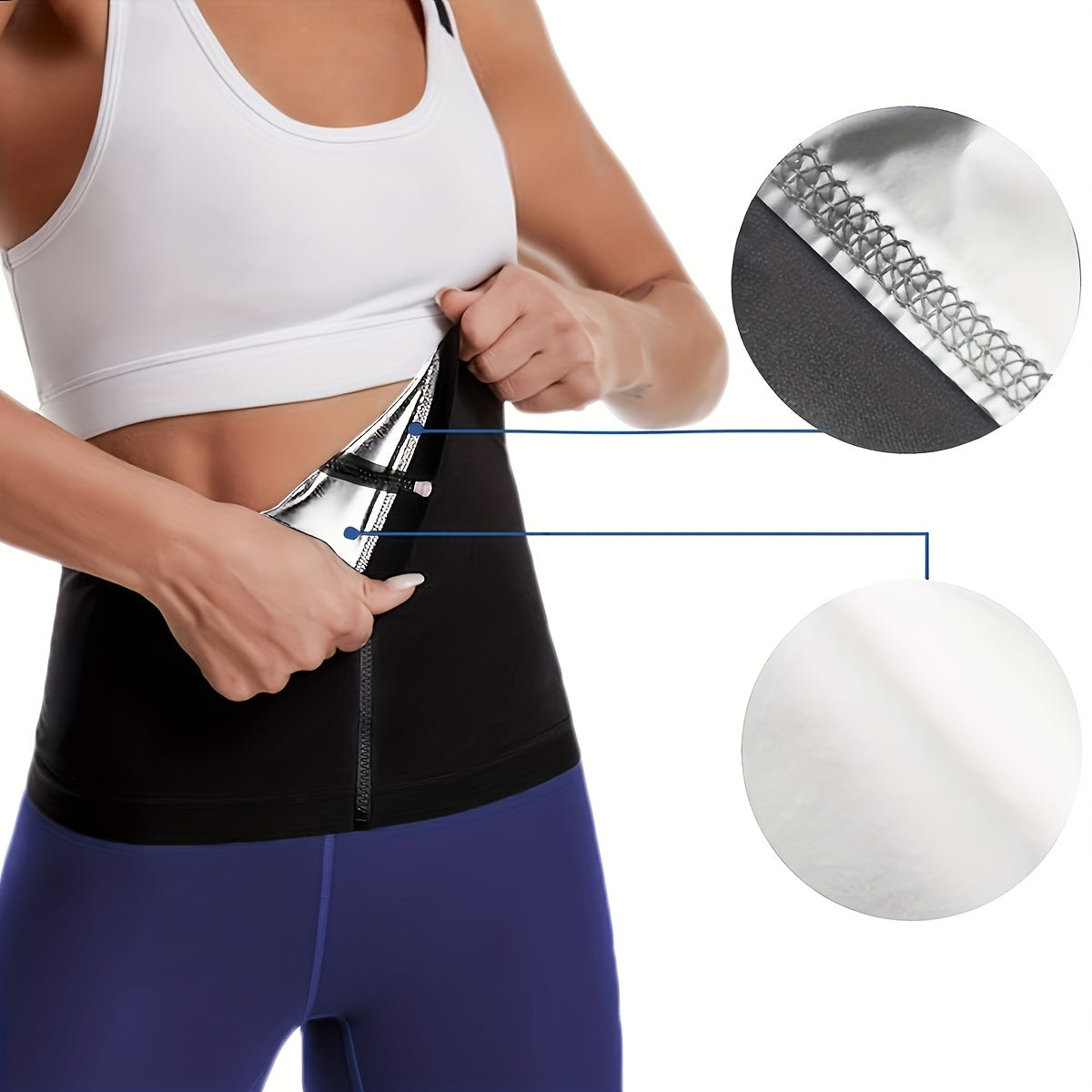 Women's Waist Trainer Shaper Sauna Sweat Belt Waist Trimmer