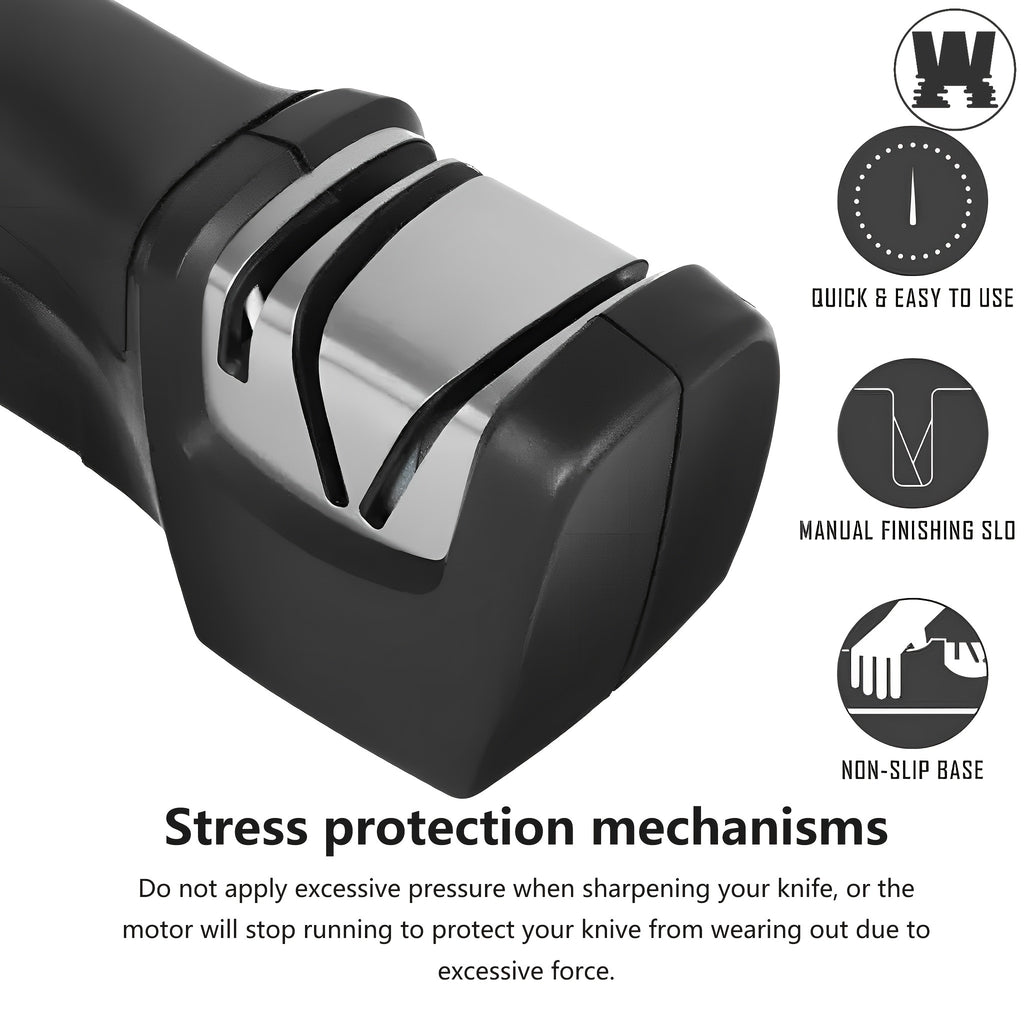 WANVOAPLS Professional Electric Knife Sharpener 20-Degree, 2-Stage Kinfe Sharpening and Polishing for Kitchen, kitchen accessories