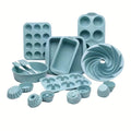 33pcs, Silicone Baking Pan Set, Cake Pan, Donut Mold, 24 Muffin Cups, Silicone Spatula, Oil Brush, And More, Baking Tools, Kitchen Gadgets, Kitchen Accessories