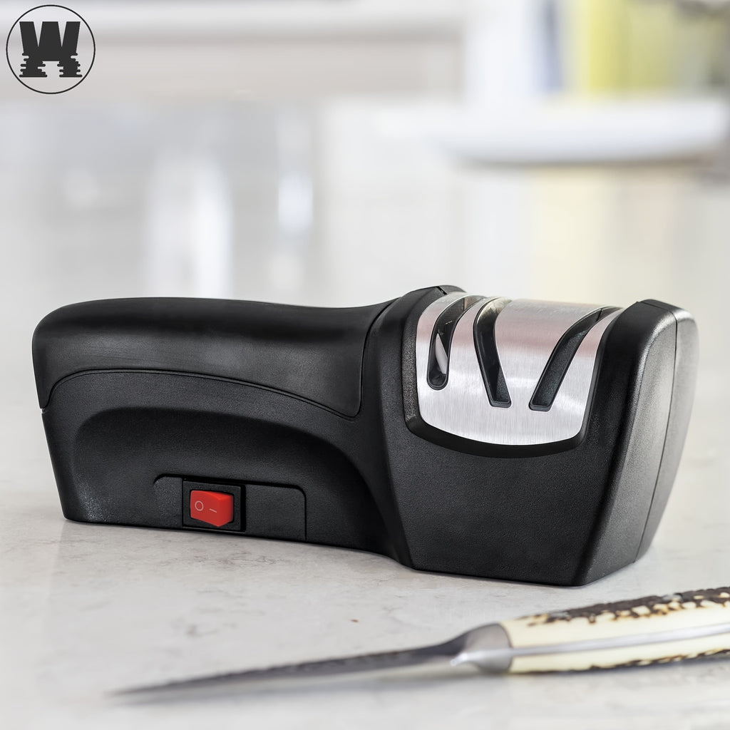 WANVOAPLS Professional Electric Knife Sharpener 20-Degree, 2-Stage Kinfe Sharpening and Polishing for Kitchen, kitchen accessories