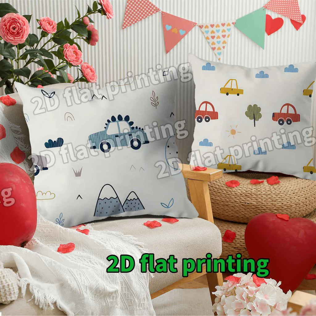 4pcs Christmas Thanksgiving Halloween Cushion Covers Suitable for Seasonal Decor, Soft Zippered Pillowcases with Tree & Cloud Motifs, Car Print Design, Contemporary Bedding for Sofa, Bed, - Machine Washable Holiday Home Acces
