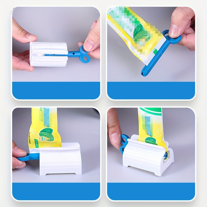3pcs Effortless Toothpaste Squeezer Dispenser Set - Revolutionary Rolling Squeeze Technology for Complete Oral Care and Space-Saving Bathroom Organization