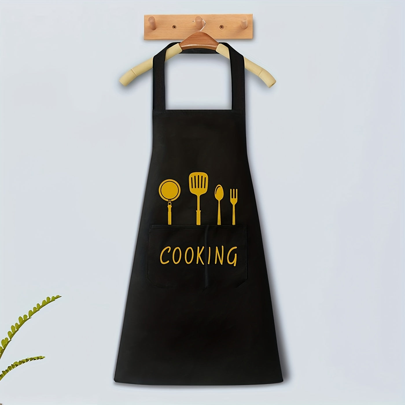 Single Apron, Featuring Pockets, Suitable for Coffee Shops, Dining Establishments, And Versatile Use, Measuring 28.3 Inches by 25.5 Inches.