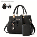 Fashionable Women'S Handbag | Trendy Crossbody Design with Coin Purse, Elegant Style, Adjustable Strap, Zipper Closure, Solid Color