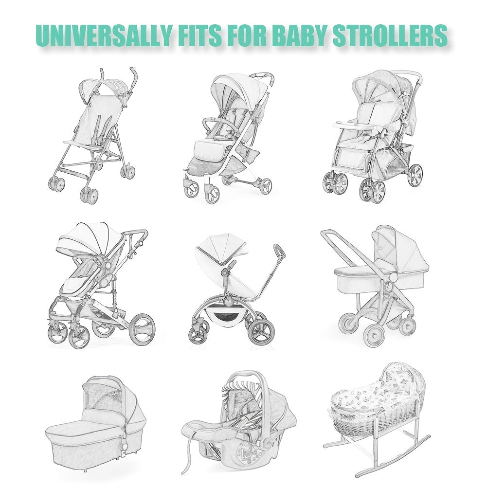 Portable Mosquito Net Suitable for Strollers, Bassinets & Cradles - Breathable Baby Bug Proof Net for Travel, Durable & Machine-Washable Mosquito Net for Stroller, Playard, Pack N Play, for stroller Mosquito Net (for stroller