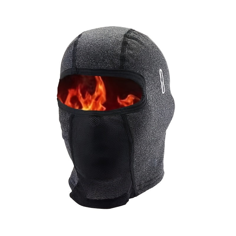 Breathable & Warm Motorcycle Riding Neck Gaiter - Adjustable Ear Loops, Full Face Coverage for Winter, Skiing, And Street Bikes, Skiing Accessory, Sleek Design, Flexible Fit