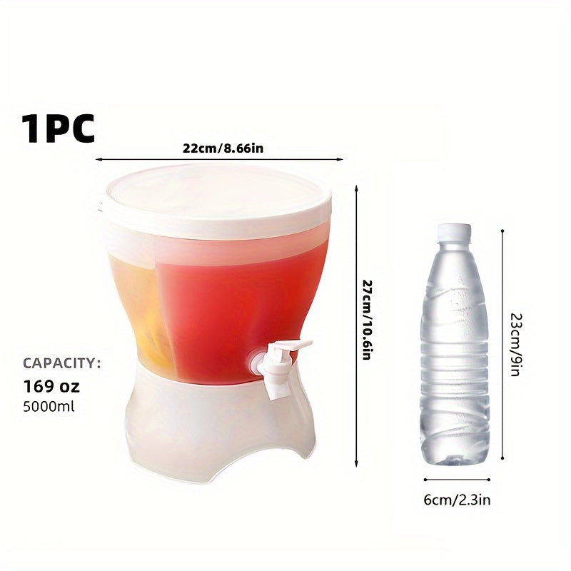 1pc, Beverage Dispenser, 1.3 Gallon Heavy Duty Drink Dispenser, Water Dispenser, For Parties, Wedding, Summer Drinkware, Kitchen Stuff Eid Al-Adha Mubarak