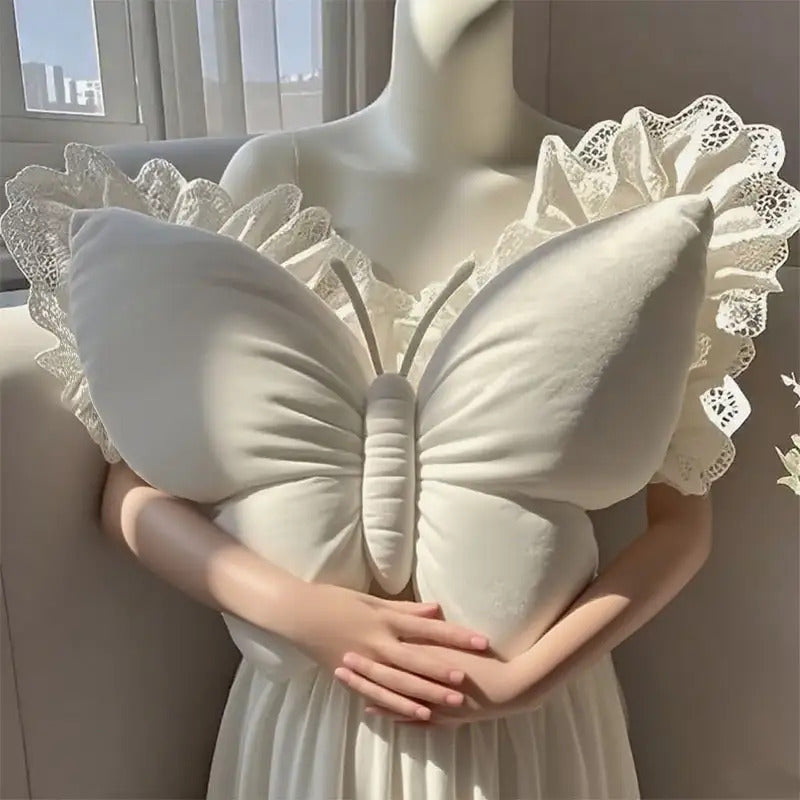 Butterfly-shaped Pillow, Cute Cushion for Bedroom Sofa Decoration, Fun Home Accessories, Cozy Home Decor, Playful Cushion, Soft Texture, Handmade Pillow, Unique Home Textile, Fashionable Pillow