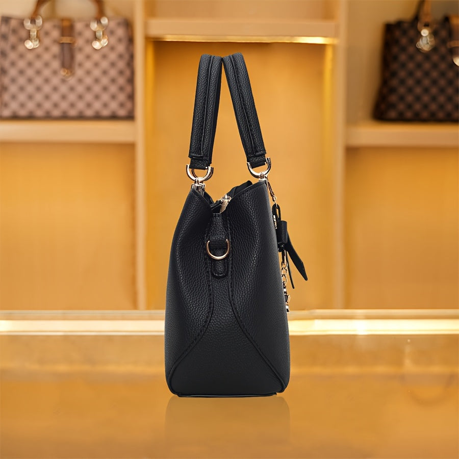 Fashionable Women'S Handbag | Trendy Crossbody Design with Coin Purse, Elegant Style, Adjustable Strap, Zipper Closure, Solid Color