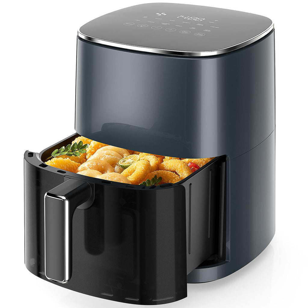 Air Fryer 6 Quart Capacity with Window Square Air Fryer 12-in-1 Air Fry, Roast, Reheat, Dehydrate, Bake, Steam with 400F
