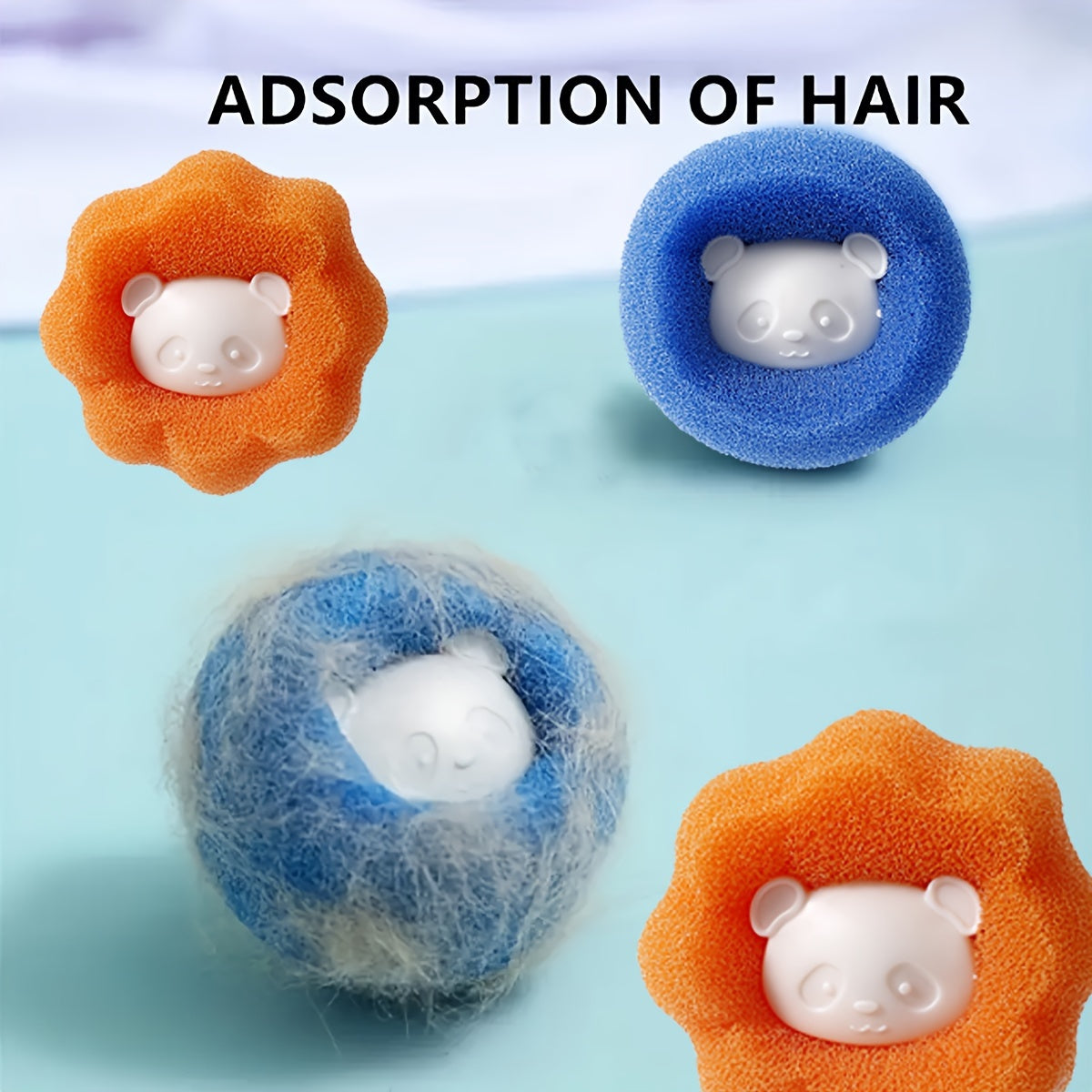 6/12pcs Pet Hair Removal Laundry Balls, Reusable Lint And Fur Catcher For Washing Machines, Home Accessories
