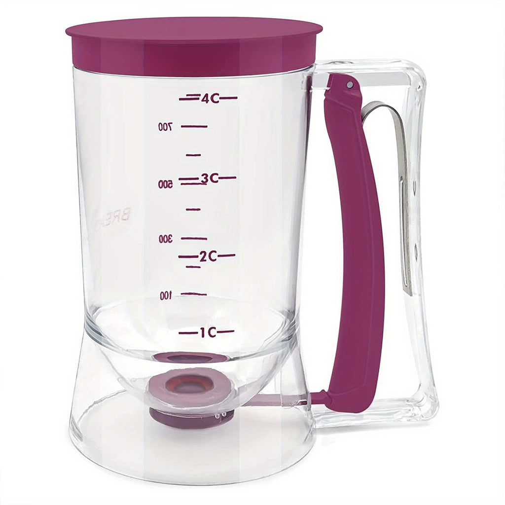 1pc Pancake Cupcake Batter Dispenser, Batter Separator Bakeware Maker with Measuring Label, Perfect Baking Tool for Cupcakes, Waffles, Muffin Mix, or Any Baked Goods